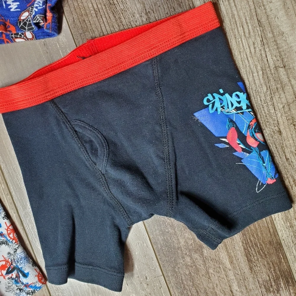 Spiderman Mandalorian Boys Boxer Brief Underwear Bundle 4pc Size 8